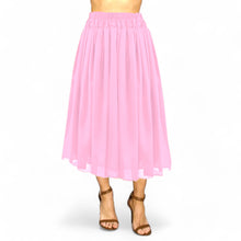 Max Flow Chiffon Full Circle Skirt with Lining | 30 Colors S-5XL