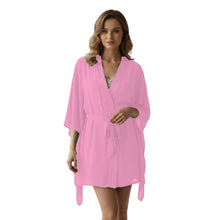 Chiffon Sheer Nightwear Bathrobe | Lingerie Robe S-5XL | 30 Colors C46