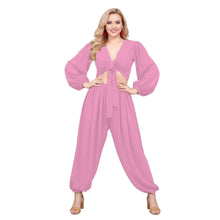 Belly Dance Costume Set: Ruffle Top & Boohoo Harem Pants S-5XL C70