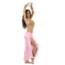 Satin Harem Pants w/ Side Slit | Belly Dance Flow S-3XL | 41 Colors S18