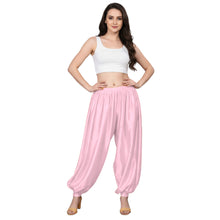 Purple Satin Boohoo Harem Pants, rich color dance trousers.