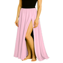 Satin Half Circle Skirt | Side Cut Dance Flow S-3XL | 41 Colors S94