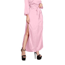Pink Satin Wide Leg Pants, cute casual bottoms.