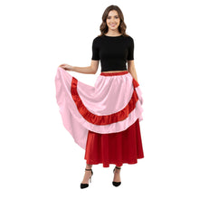 Satin Half Circle Belly Dance Skirt | Elegant Flow S-3XL | 41 Colors S71