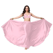 Satin Full Circle Belly Dance Skirt | 360° Flow Gown S-5XL S69