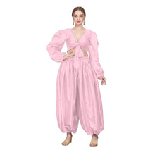 Purple Satin Belly Dance Costume, rich color harem set.