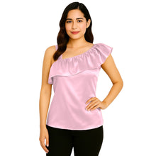 Satin Sleeveless Fancy Top | Party & Evening Wear S-3XL | 41 Colors S87