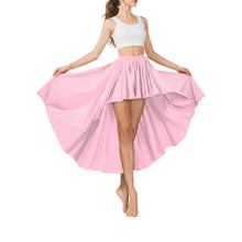 Satin Asymmetrical High-Low Skirt | Flowy Maxi S-5XL | 41 Colors S74