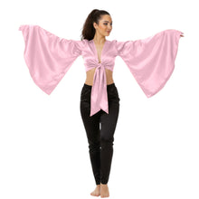 Satin Belly Dance Top | Self-Tie Choli Haut S-3XL | 41 Colors S37