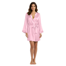 Satin Night Wear Bathrobe | Luxurious Kimono Robe S-3XL | 41 Colors S104