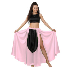 Satin A-Line Skirt w/ Side Slit | Flowy Dance Wear S-3XL | 41 Colors S39