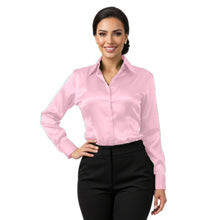 Satin Long Sleeve Button Down Shirt | Elegant Blouse S-3XL | 41 Colors S81