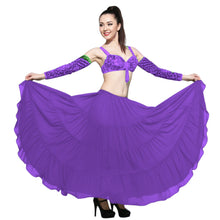 16 Yard 4-Tier Chiffon Belly Dance Skirt | Tribal Fusion Gypsy Full Flow C4