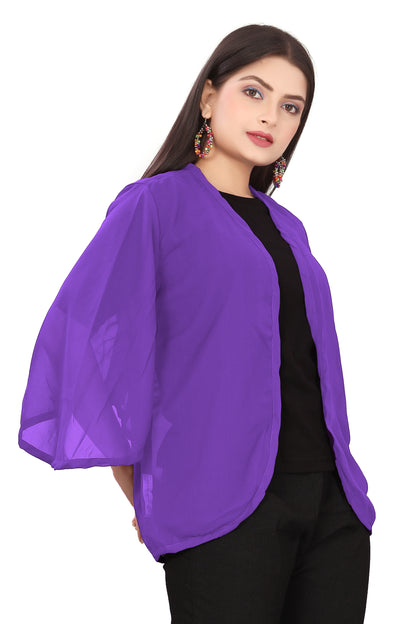 Women Chiffon Shrug / Jacket C51- Regular Size 1