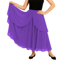 Chiffon 2 Layer Belly Dance Skirt | Flowy Fancy Costume S-5XL C75