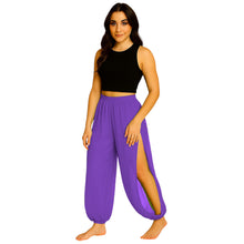 Sheer Chiffon Harem Yoga Pant | Flowing Belly Dance & Layering Trouser Side Cut harem Pant C19
