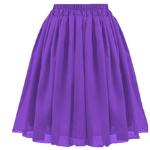 Flowy Chiffon Mini Skirt - High-Waist Pleated Party & Cocktail Wear C27
