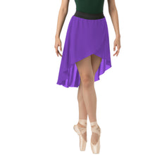 Chiffon High-Low Ballet Skirt | Asymmetrical Dance Wrap Skirt for Women | 30 Colors, S-5XL C41