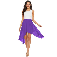 Flowy Chiffon Asymmetrical High-Low Maxi Skirt C38