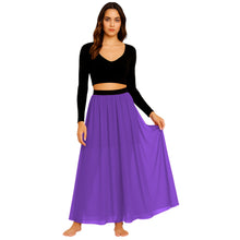 Chiffon Half Circle Belly Dance Skirt | S-5XL, 30 Colors | Flowy Maxi C32