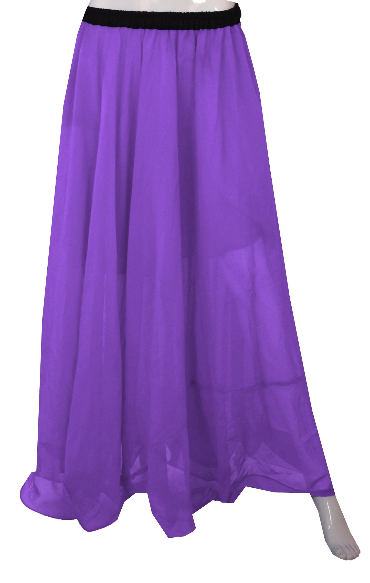 Chiffon Belly Dance  Half Circle Skirt C32 - Regular Size 1