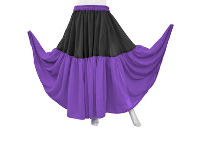 Belly Dance 2 Tiered Chiffon skirt C31 - Regular Size 2