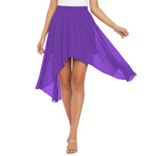 Flowy Chiffon Asymmetrical High-Low Maxi Skirt C38