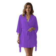 Chiffon Sheer Nightwear Bathrobe | Lingerie Robe S-5XL | 30 Colors C46