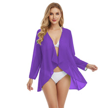 Chiffon Swimwear Cover Up Jacket | Sheer Beach Shrug S-5XL C77