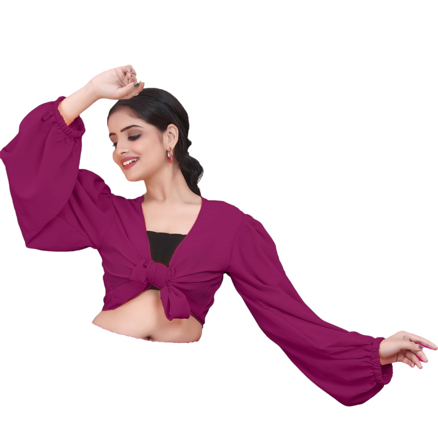 Belly Dancing Chiffon Ruffle Top C73 -  Regular Size 1