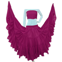 25 Yard 4-Tier Chiffon Belly Dance Skirt | Extreme Volume Sheer Dancewear C7