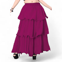 Chiffon 3 Layer Belly Dance Skirt C3- Regular Size 1