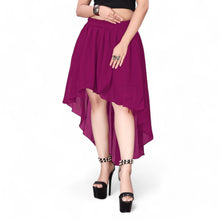 Chiffon Asymmetrical High-Low Skirt | Modern Dance, Lyrical, Belly Dance Fusion C9