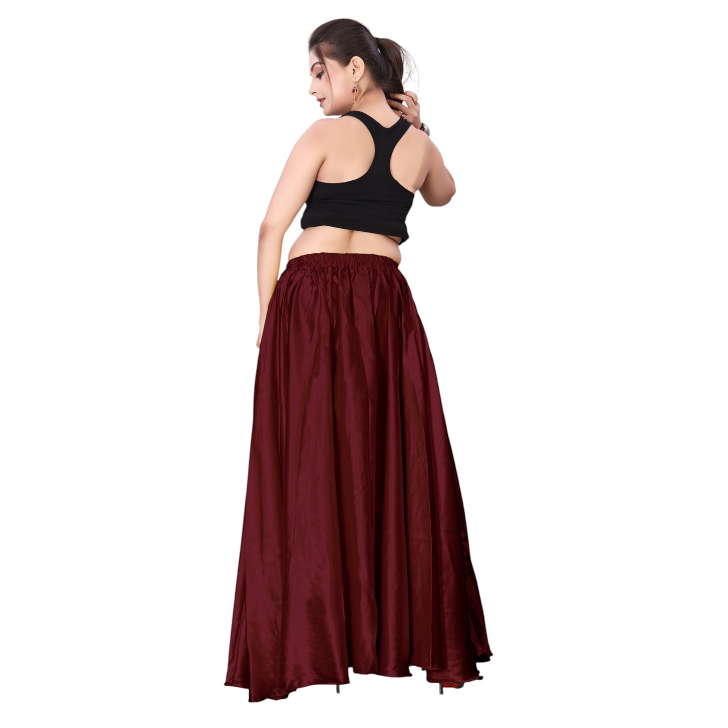 Satin Belly Dance Full Circle Skirt S8-Regular Size 2