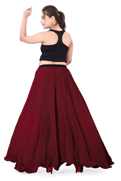 Chiffon Half Circle Belly Dance Skirt C13- Regular Size 2