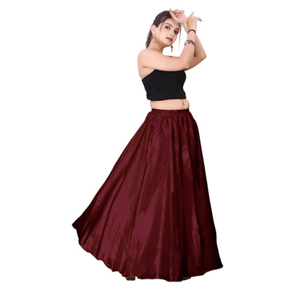 Satin Belly Dance Full Circle Skirt S8-Regular Size 2