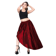 Satin High Low Asymmetrical Skirt  Ballet Dance Skirt S73-Regular Size 2