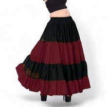 Epic 25 Yard 4-Tier Chiffon Skirt | Double Color Belly Dance S-5XL C63