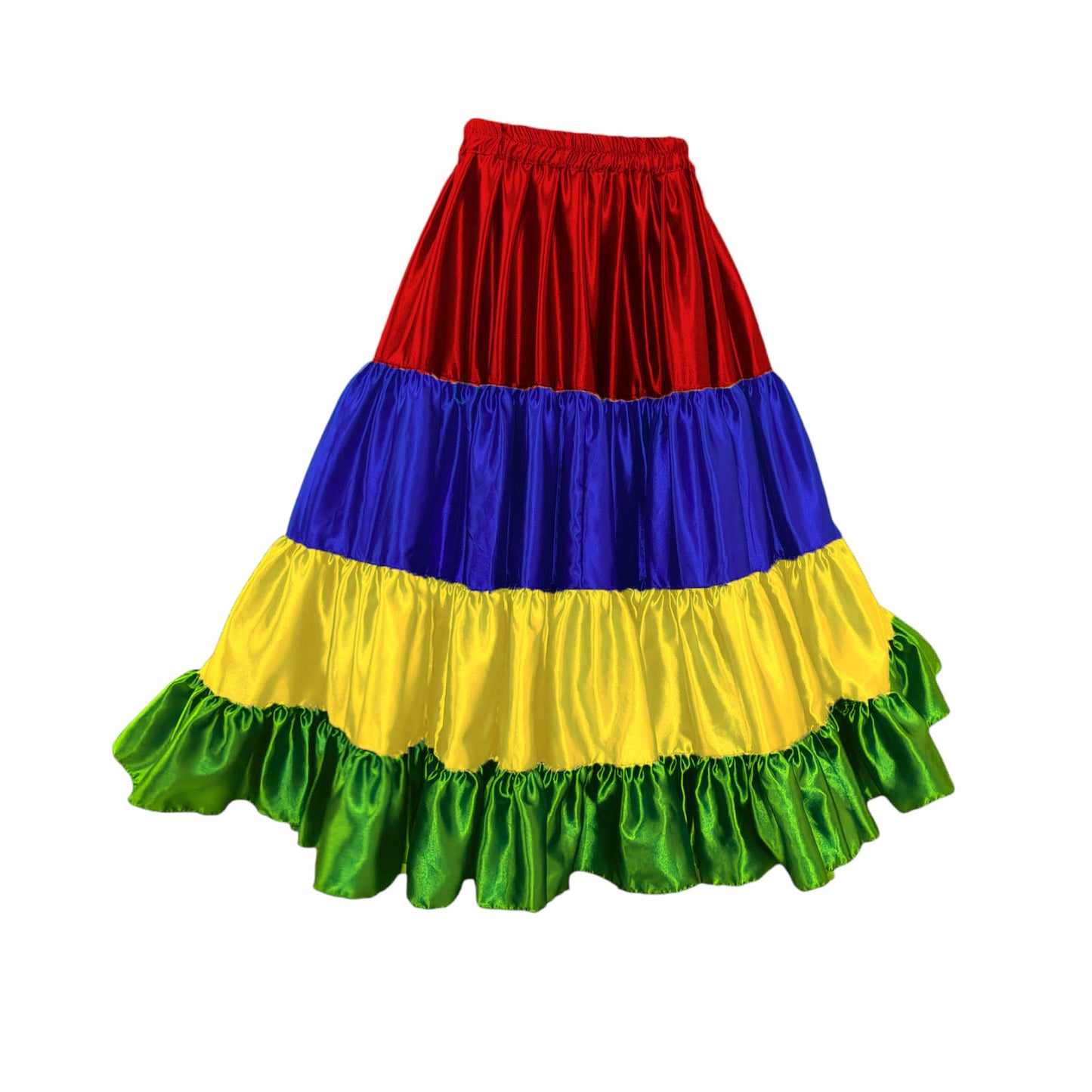 MAURITIUS Flag Skirt satin 25 yard multi color Skirt S31