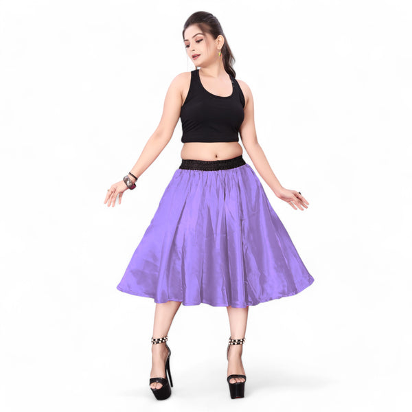 Satin Midi Skirt Party wear Skirt S24-Regular Size 2