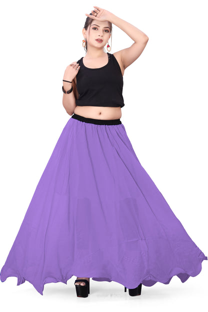 Chiffon Half Circle Belly Dance Skirt C13- Regular Size 2