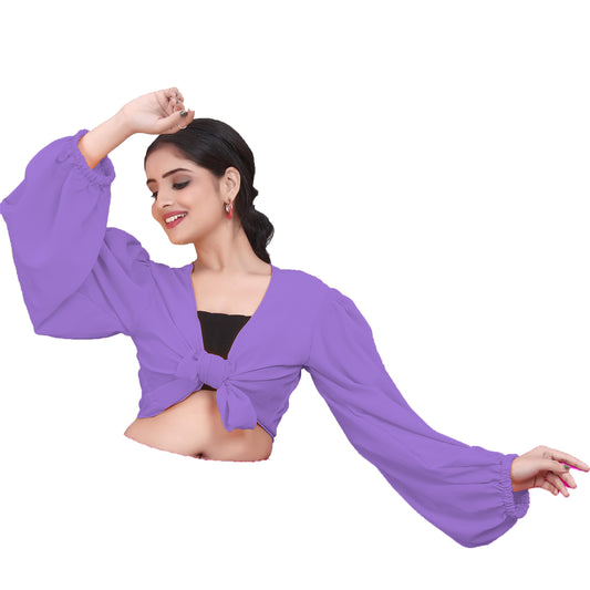 Belly Dancing Chiffon Ruffle Top C73 -  Regular Size 2