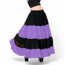 Violet/Magenta Double Color 25 Yard Chiffon Skirt, rich-toned costume.