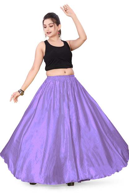 Satin Belly Dance Full Circle Skirt S8-Regular Size 2