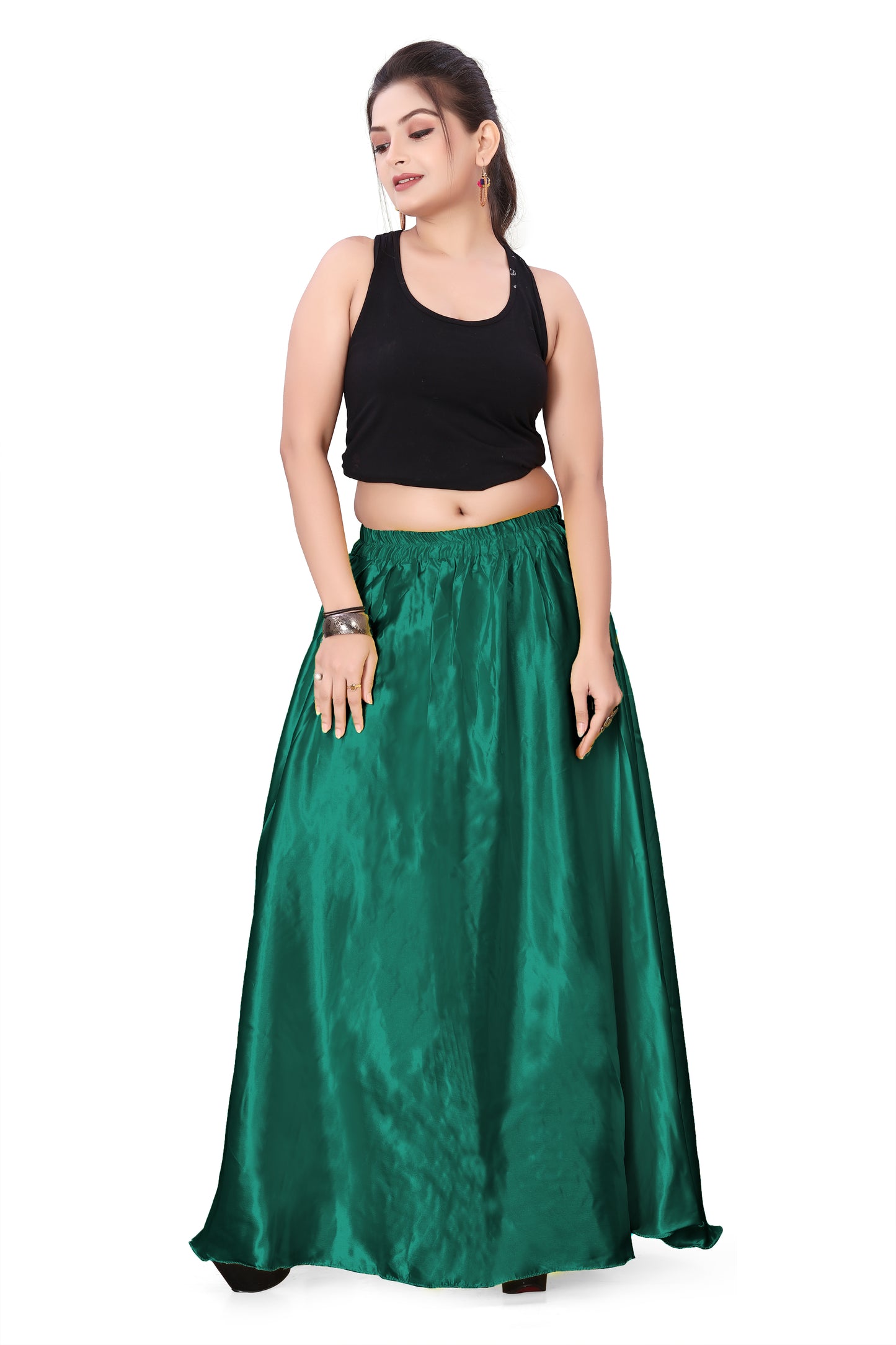 Satin Belly Dance Full Circle Skirt S8-Regular Size 2