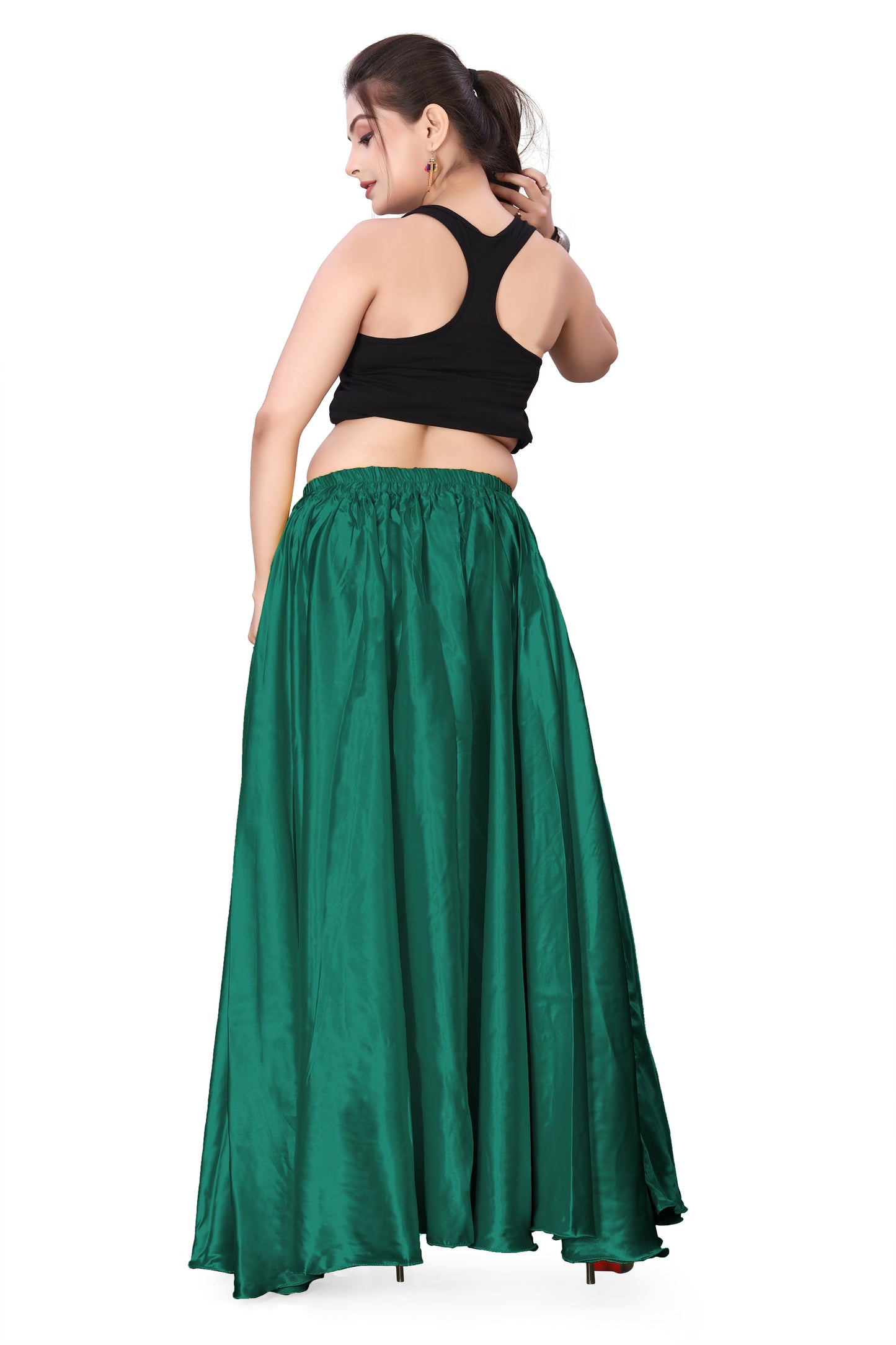 Satin Belly Dance Full Circle Skirt S8-Regular Size 2