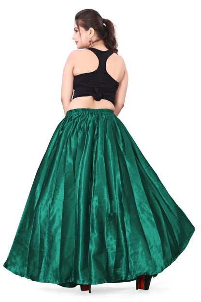 Satin Belly Dance Half Circle Skirt S9-Regular Size 2