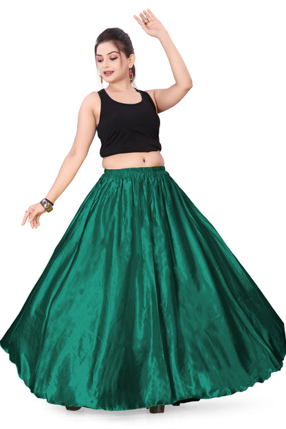 Satin Belly Dance Full Circle Skirt S8-Regular Size 2