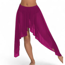 Belly Dance Side Assym sheer Skirt C44 - Regular Size 1