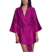 Satin Night Wear Bathrobe S26  - Regular Size 2